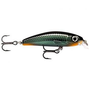 Rapala Bx Brat-Material Cuerpo de Balsa-Señuelo Pesca en Agua Dulce-Profundidad de Nado 0,9m-5cm/10g-Hecho en Estonia-Blue Ghost, Unisex-Adult, Carbon, 6cm / 4g