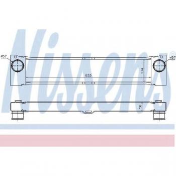 Intercooler NISSENS 96730 - Intercooler de motor, fabricado por Nissens, diseñado para mejorar la eficiencia del sistema de refrigeración del motor, compatible con múltiples vehículos, construido con materiales de alta calidad para mayor dur