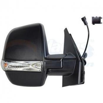 Espejo retrovisor VAN WEZEL 1639808 - Espejo lateral de automóvil, diseñado para vehículos específicos, incluye carcasa en color negro, cristal convexo para mayor visibilidad, ajuste manual o eléctrico dependiendo del modelo, y