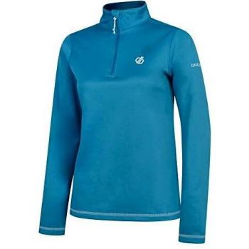 Dare 2b Lowline Core Stretch Warm Backed Quick Drying Half Zip Ski & Snowboard Active Fleece Layer Capa Intermedia elástica, Agua Fresca Azul, 10 para Mujer