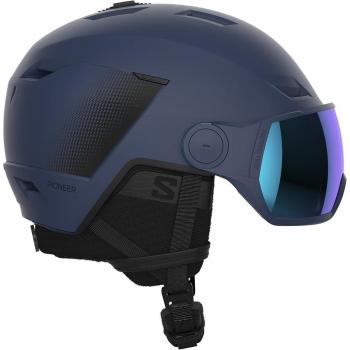 Salomon Casco de esquí de hombre Pioneer LT Visor Salomon con visera, ligero, ventilación ajustable, acolchado interior desmontable y sistema de ajuste personalizado