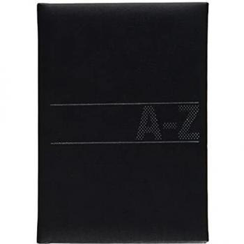 Baier Schneider Agenda Direcciones Libro Teléfono, 384, cubierta blanda suave, 100 x 140 x 10 mm, negro