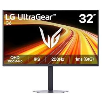 Monitor Gaming LG UltraGear 32 QHD 200Hz 1ms IPS HDR10 FreeSync G-Sync Regulable en Altura