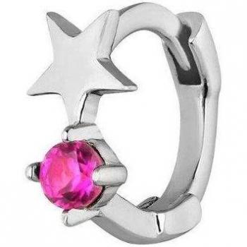 Ear Candy - Piercing de aro Zulema con estrella engastada