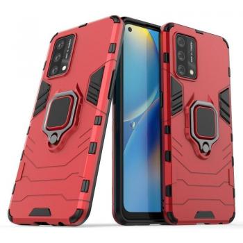 Funda Magnética Con Anillo para Móvil Oppo A74 4G - Carcasa Magnética resistente, imán antigolpes, rígida y dura, tecnología de absorción de golpes, soporte para ver multimedia en manos libres,