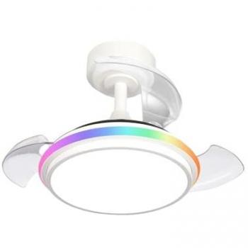 Ventilador LED Antila Mini XS RGB Blanco 40W 3500Lm - Innovación y Estilo