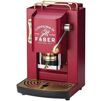 Faber Pro Deluxe Máquina de Café a Cialdas 44mm Rojo Cereza 500W 15 Bar 1.3L