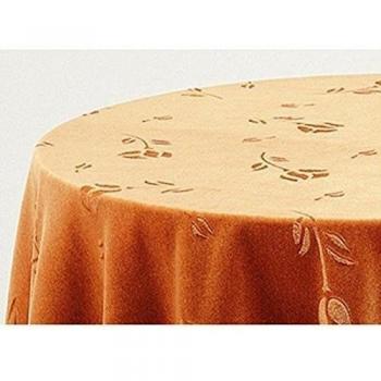 Falda para Mesa Camilla Modelo DELUXE 792, Color OCRE 702, Medida Redonda 90/233cm Ø