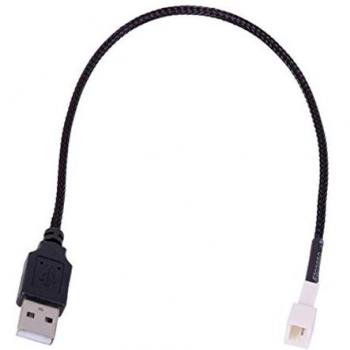 Phobya Adapter USB external to 3Pin fan 30 cm - black
