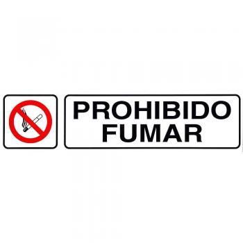 WOLFPACK LINEA PROFESIONAL Rotulo Adhesivo 250x63 mm. Prohibido Fumar