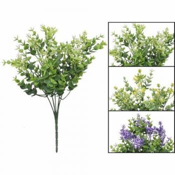 Gerimport Ramo de Planta Artificial Eucalyptus de 32 cm - Disponible en Tres Tonos