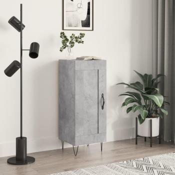 Armario de hormigón gris 34,5x34x90 cm madera multicapa