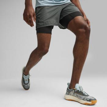 Short de running Puma Seasons 5 Woven 2 In 1 Trail - Gris