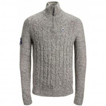 JACK & JONES Men's Jeffrey Pullover Grey in Size Small
