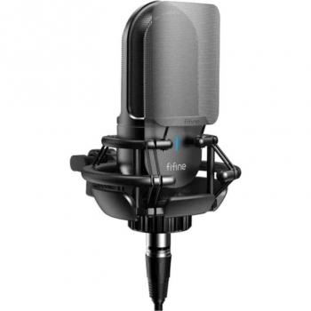 Micrófono XLR Fifine K726 Negro para Grabación y Streaming en PC
