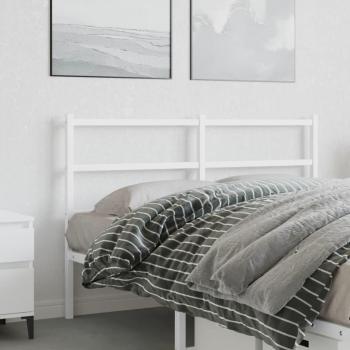 Cabecero de metal blanco 135 cm