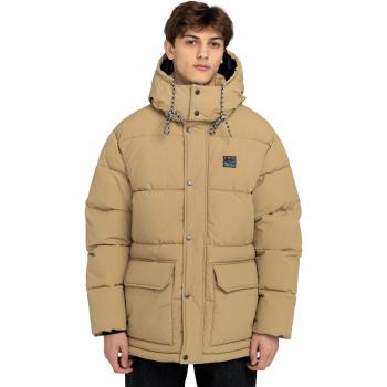 Element Big Trekka Men's Insulated Winter Jacket - Water-Resistant, Beige, Size M