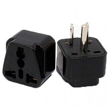 2 x Adaptador de viaje Conector con US/ruido UAS hembra a Europa/Alemania, Estados Unidos, América, Canadá, México, Tailandia, China, etc adaptador