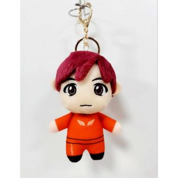 Llavero Tiny tan BTS Formna J-Hope rojo.