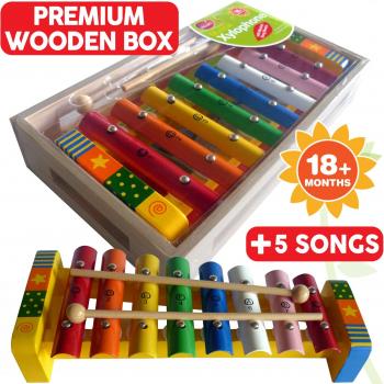 Juguete de xilófono con tarjetas de música
