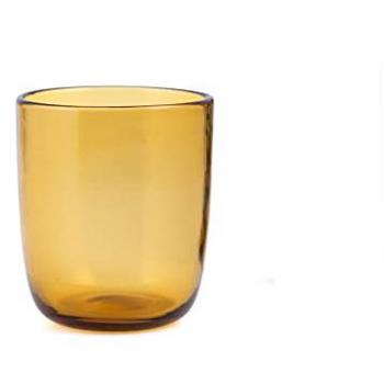 Vaso de vidrio Saturno ámbar 35 cl, cristal