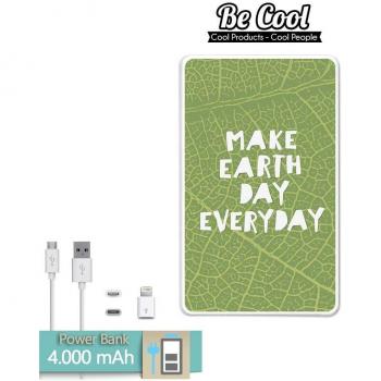 Becool® - Batería Externa Power Bank 4000 mah + Gratis 1 cable USB-MicroUsb