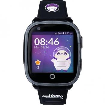SoyMomo Space 4G Smartwatch para Niños con GPS, Teléfono, Cámara, Resistencia al Agua IP67 y Conectividad 4G - Negro