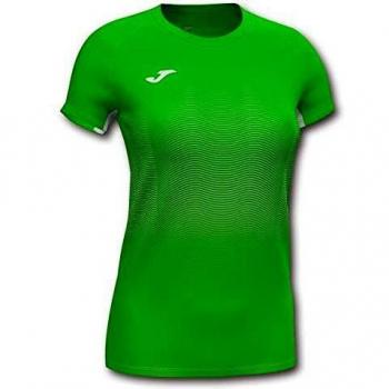 Joma Elite VII Camiseta Running, Mujer, Verde Fluor, XL