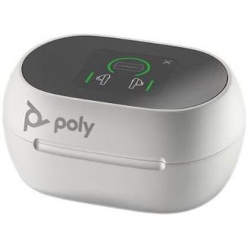 Estuche de Carga Táctil Blanco para Poly Voyager Free 60+ UC, USB-C