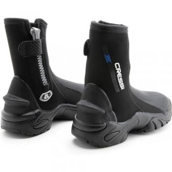 Escarpines de Buceo Cressi Korsor 5 mm con Suela Rígida Unisex Negro XXL 46/47 EU