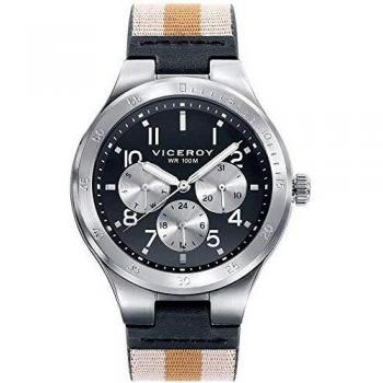 Viceroy 42337-54 Reloj Hombre Cuarzo Multifunción Acero IP Gris Tamaño 40 mm Correa