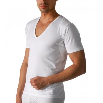 Mey Business Dry Cotton Functional V-Neck Shirt White 6XL Men's