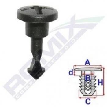 Fijación ROMIX ROM C60604, 2 Pieza - Clip, listón romix c60604