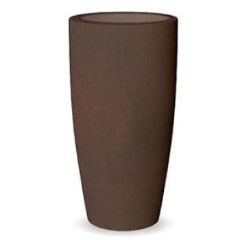 Macetero Alto y Redondo BAMBÚ de Newgarden, muy resistente para exterior e interior, estilo moderno, disponible en varios colores y tamaños, hecho de polietileno en España