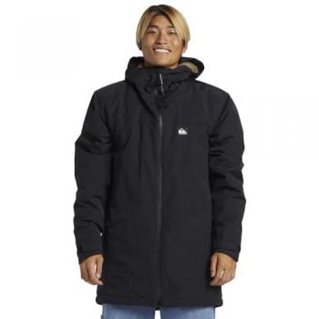 Chaqueta de hombre Quiksilver Overcast 3K negra intensa - S