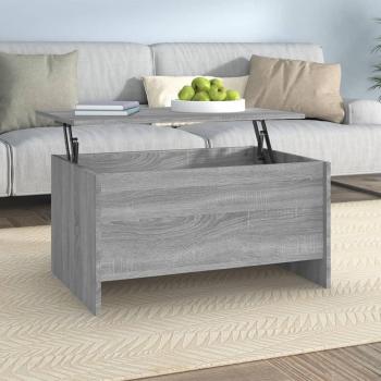 Sonoma Grey Engineered Wood Coffee Table 80x55.5x41.5 cm
