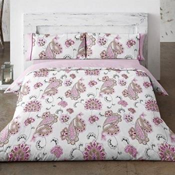 Burrito Blanco - Juego de Funda nórdica 692 para cama 150x190/200 cm, color rosa