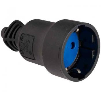 Solera Base Aérea Bipolar 16A 250V Caucho Negro Solera S707C