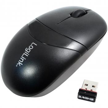Ratón inalámbrico LogiLink ID0069 - Óptico 1000 DPI, RF 2.4 GHz, 3 botones, color negro