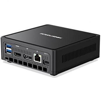MINISFORUM Upgraded Mini PC Windows 11 Pro 8GB DDR4 256GB SSD Celeron N5095 Procesador Mini Computer 4 x USB 3.0 Ports, Apoyo HDD, 4K Salida de Video Triple, Banda Dual Wi-FI BT 4.2