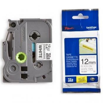 Cinta Brother TZ-231 de alta calidad para impresora de etiquetas, color negro sobre blanco