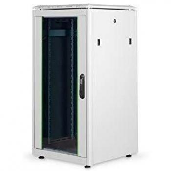 Armario de red DIGITUS 19 pulgadas 22U - 60x60 cm - Serie Unique - capacidad de carga 800 kg - profundidad útil 543 mm - gris