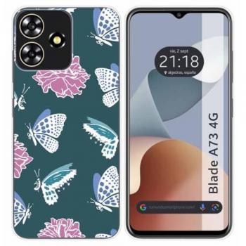 Funda de Silicona para Zte Blade A73 4G con Diseño de Flores y 10 Dibujos