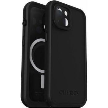 Funda OtterBox Fre MagSafe para iPhone 15 - Resistente al Agua (IP68), Golpes, con Protector de Pantalla Integrado, Negro