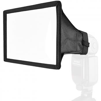 Neewer Softbox 15,24 cm x 20,32 cm/22 x 16 cm de cúpula de luz translúcido plegable Difusor de Flash para Flash, Speedlight, Nikon SB-900 AF, SB-800 AF, SB-700 AF, SB-600, SB-400 AF, Canon Speedlite 380EX, 430EX, II, 550EX, 580EX, II, 600EX - RT, Vivita