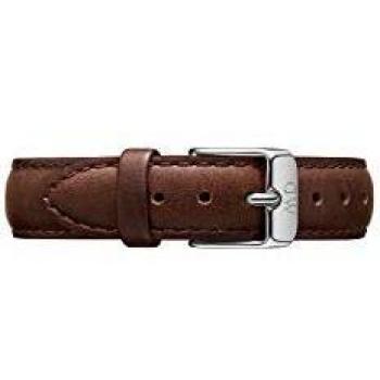 Correa de Piel Daniel Wellington Bristol 14mm Plata
