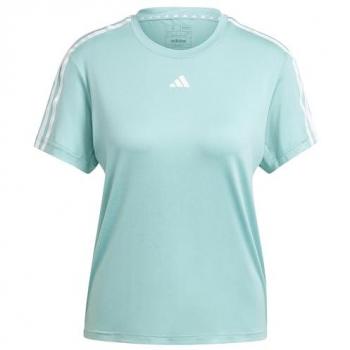 Playera Adidas Aeroready Train Essentials 3 Franjas Verde Mint S Mujer