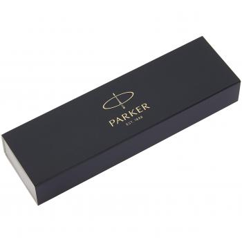 PARKER Vector rotulador roller, color rojo con adorno cromado, punta mediana, tinta azul, en estuche de regalo