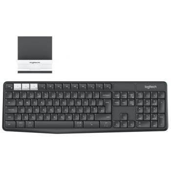 Logitech K375s Multi-Device - Teclado inalámbrico Italiano, Color Grafito
