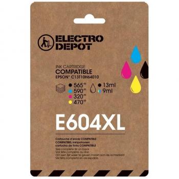 Cartucho de tinta compatible XL E604 negro y colores para EPSON Expression Home XP